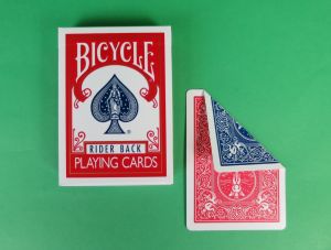 Bicycle Doppelrückenkarten rot/blau