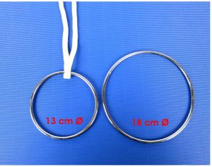 Ringe für Seilroutinen, 13 cm + 18 cm
