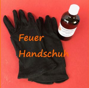 Feuer-Handschuhe inkl. Brennflüssigkeit