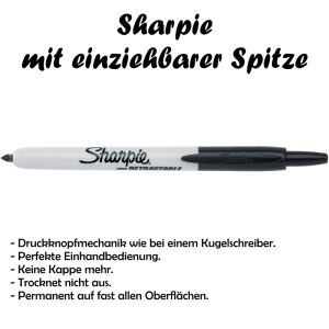 Sharpie mit einziehbarer Spitze