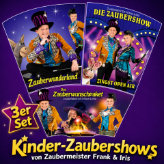 Kinder-Zaubershows - 3er Set - Zaubermeister Frank & Iris 