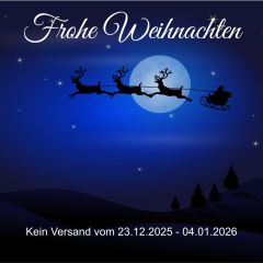 Weihnachten 2025 - geschlossen vom 23.12.2025 - 04.01.2026