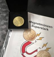 Magnetmünze 50 Cent - SUPERSTARK - 1 Stück Einzelmünze -