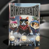 Biker Cats Playing Cards