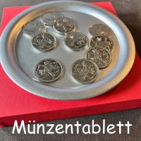 Münzentablett Metall, rund
