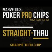 Poker Pro Chips - Straight Thru - Sharpie Thru Chip by Matthew Wright