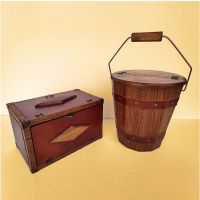 Bunny Bucket & Spiegelbox Rustikal by Tora Magic