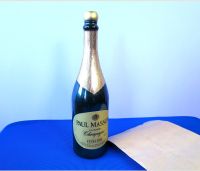 Verschwindende Sektflasche